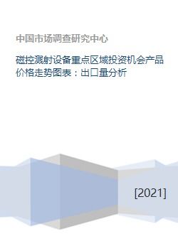 磁控濺射設備重點區域投資機會產品價格走勢圖表 出口量分析